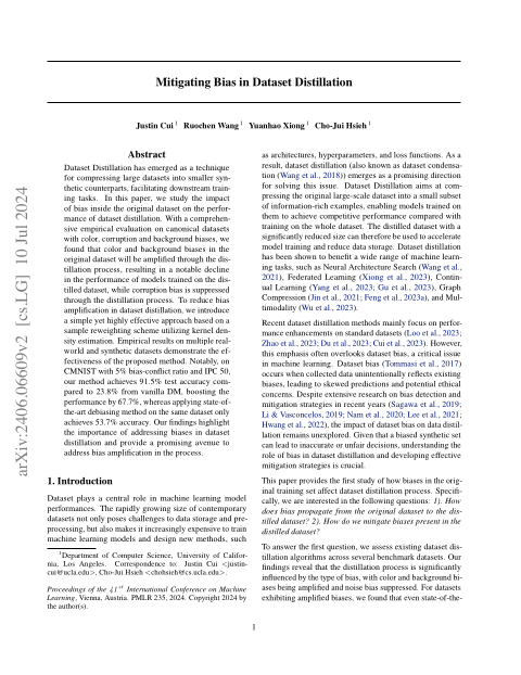 Mitigating Bias in Dataset Distillation thumbnail